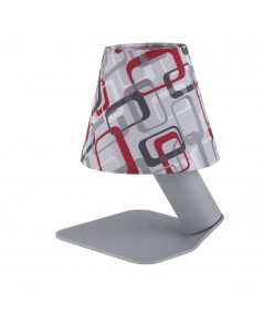 lampada iride audrey di filotto in metallo grigio