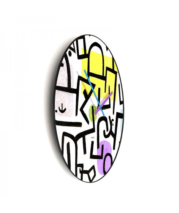 Orologio da muro colorato Klee