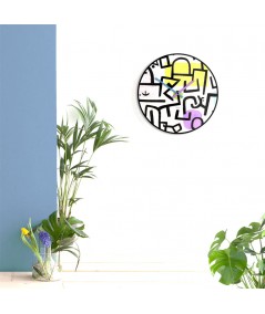 Orologio da muro colorato Klee