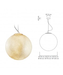 Lampada Luna dimensioni