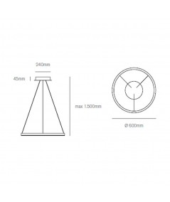 Lampada a sospensione Hurricane 1 scheda tecnica