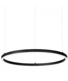 lampada oracle slim round nera idela lux alluminio a sospensione