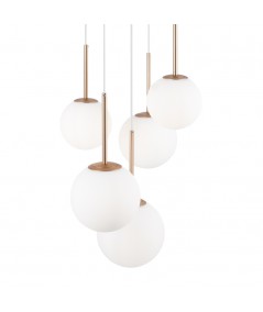 Lampada con cinque punti luce basic form maytoni oro