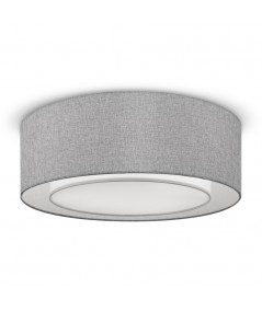 lampada a soffitto Bergamo maytoni minimal e in tessuto misto lino colore grigio