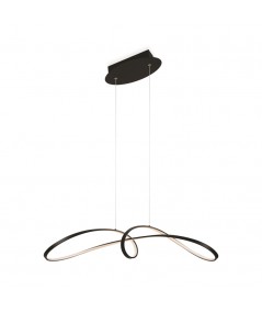 lampada  a sospensione Curve nera Maytoni