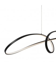 lampada  a sospensione Curve nera Maytoni