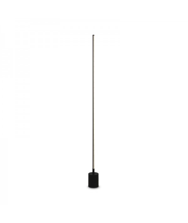 lampada da terra flow maytoni nera a led