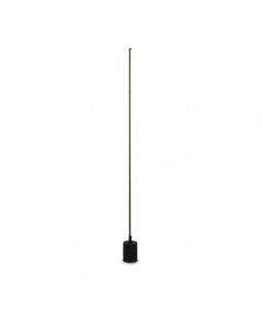 lampada da terra flow maytoni nera a led