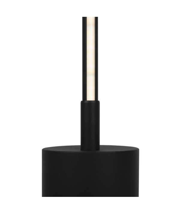 lampada da terra flow maytoni nera a led