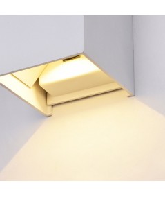 lampada cubica da esterno fulton di maytoni bianca