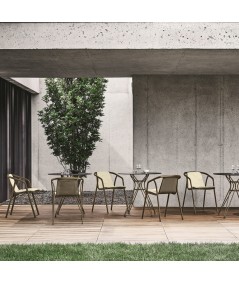 sedia ines bontempi casa in acciaio laccato di bontempi casa per esterno
