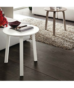 Tavolino rotondo Gioia in legno laccato
