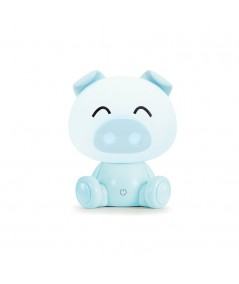 lampada piggy azzurra darklight