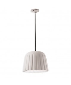 lampada a sospensione di ferroluce in ceramica  bianco naturale