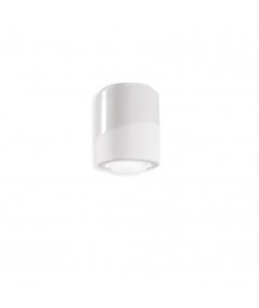 lampada a soffitto di ferroluce in ceramica bianco naturale