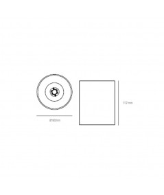 Lampada a soffitto Cyber realizzato in metallo
