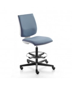 Sgabello da Ufficio Kubix Stool con Ruote