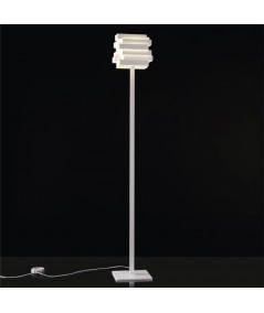 Lampada da Terra Escape Fluo E27 realizzata in alluminio verniciato bianco