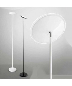 Piantana Ufo realizzata in metallo verniciato bianco o nero