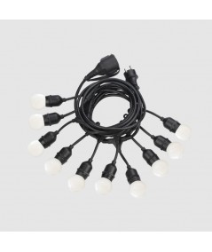 lampada nera a sospensione per esterno fiesta sp10