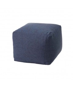 Pouf Archimede per ambienti outdoor in tessuto tecnico blu navy