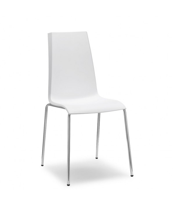 Sedia Mannequin con scocca in tecnopolimero colorato LINO e gambe in metallo