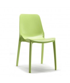 Sedie Ginevra per esterni ed interni in tecnopolimero Verde Pistacchio 