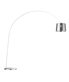Lampada da terra Dorsale Total realizzata in metallo rifinito in cromo