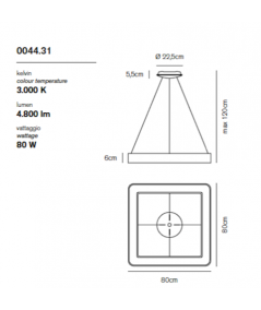 Lampada a sospensione  grande scheda tecnica