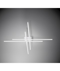 Lampada a sospensione hashtag di vivida in alluminio di colore bianco