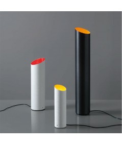 Lampada da tavolo Slice in fibra di carbonio e fibra di vetro bianca