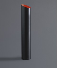 Lampada da tavolo Slice in fibra di carbonio interno rosso