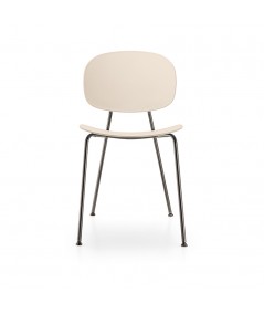 tondina pop cipria gambe acciaio cromato