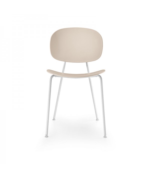 tondina pop acciaio bianco opaco cipria