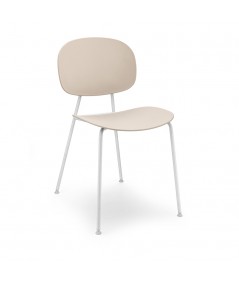 tondina pop acciaio bianco opaco cipria