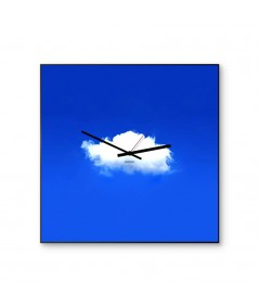 Orologio nuvola di dESIGNoBJECT in metallo verniciato azzurro