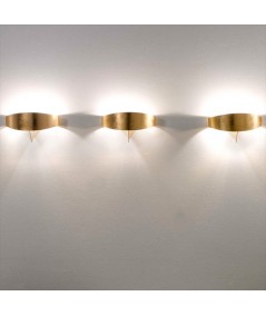 Applique scudo foglia di Selène oro fronte