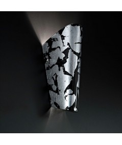 applique bloom di selène nero foglia argento
