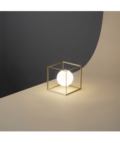 Lampada da Tavolo Cube Oro di Perenz