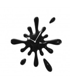 Orologio Macchia in resina nero