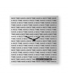 Nice Time Orologio da parete e lavagna magnetica di colore bianco