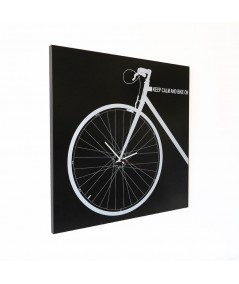 Orologio da parete Bike Clock in metallo nero