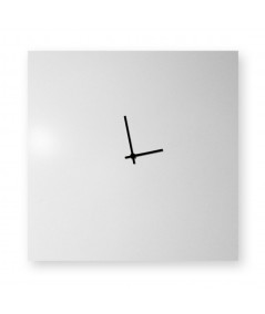 Orologio Changing Clock da parete realizzato su lastra di metallo serigrafata a mano senza numeri