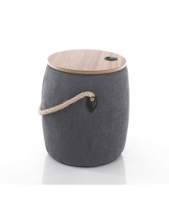 Pouf imbottito contenitore Barril