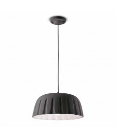 lampade a sospensione di ferroluce in ceramica grigio nerastro