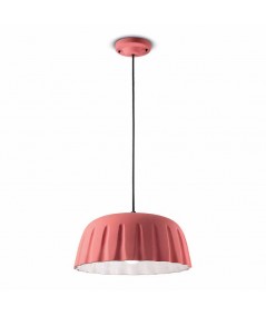 lampade a sospensione di ferroluce in ceramica rosa corallo