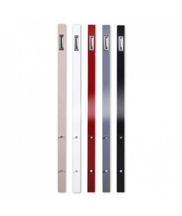 Appendiabiti Liolà a parete nei colori bianco nero grigio e bordeaux