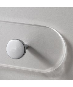 Appendiabiti da parete 4you particolare pomolo in alluminio cromato