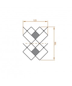 Composizione libreria Mondrian scheda tecnica