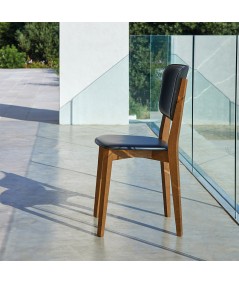 sedia lea di friulsedie in legno e cuoio